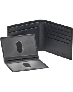 Joseph Abboud Bi-Fold Pebbled Leather Wallet, Black -Joseph Abboud MW40 8XR0 02 JOSEPH ABBOUD BLACK ALT2