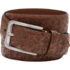 Joseph Abboud Leather Casual Belt, Cognac Floral -Joseph Abboud MW40 8XRN 05 JOSEPH ABBOUD COGNAC MAIN