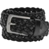 Joseph Abboud Genuine Leather Braided Belt, Black -Joseph Abboud MW40 8XRW 02 JOSEPH ABBOUD BLACK MAIN