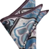 Joseph Abboud Pocket Square, Blue Tile Mosaic -Joseph Abboud MW40 8XT7 04 JOSEPH ABBOUD BLUE MAIN