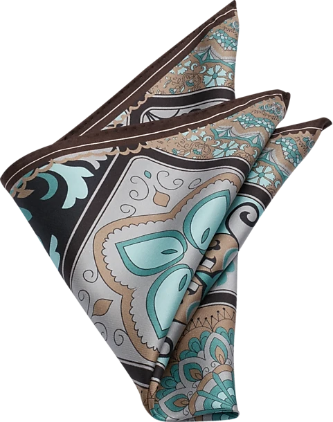 Joseph Abboud Pocket Square, Green Tile Mosaic Joseph Abboud Pocket Square, Green Tile Mosaic -Joseph Abboud MW40 8XT7 43 JOSEPH ABBOUD GREEN MAIN