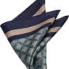 Joseph Abboud Pocket Square, Blue Medallion -Joseph Abboud MW40 8XT8 01 JOSEPH ABBOUD BLUE MAIN