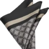 Joseph Abboud Pocket Square, Black Medallion -Joseph Abboud MW40 8XT8 02 JOSEPH ABBOUD BLACK MAIN