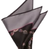 Joseph Abboud Pocket Square, Charcoal Floral Chain -Joseph Abboud MW40 8Y85 20 JOSEPH ABBOUD CHARCOAL MAIN